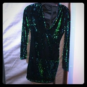 Sequin mini dress